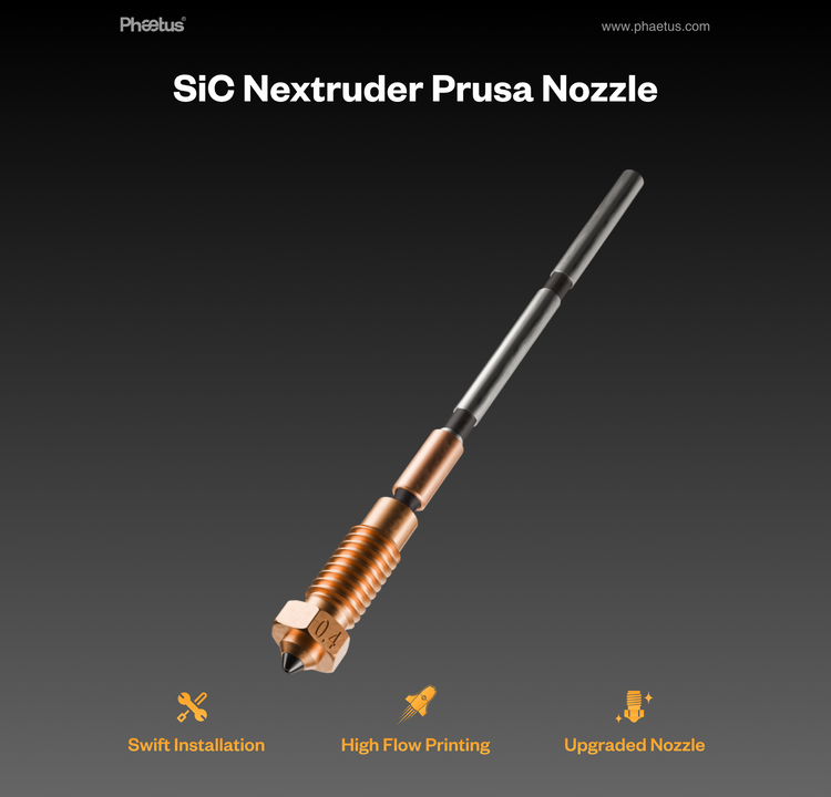 Phaetus® Prusa向け SiC Nextruder ノズル
