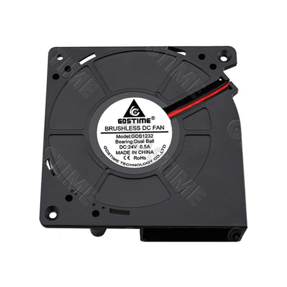 2個 Gdstime DC 24V 12mm 120mmx120mmx32mm デュアルボールベアリング 120x32mm ブロワーファン