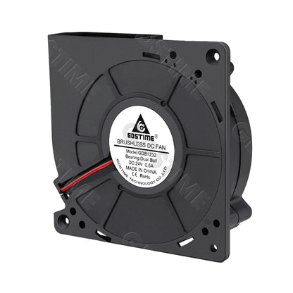 2個 Gdstime DC 24V 12mm 120mmx120mmx32mm デュアルボールベアリング 120x32mm ブロワーファン