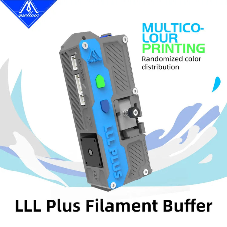 Mellow LLL Plus組立済みフィラメントバッファー。プリントパーツの色は一例